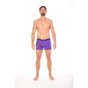 Boxer violet filet et corde