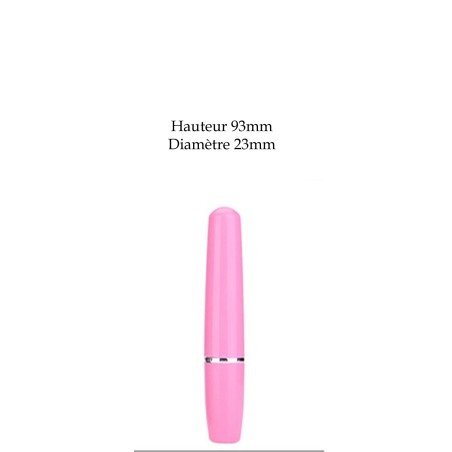 Stimulateur de clitoris rose dans un rouge à lèvres