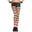 Legging fantaisie coloré bandes horizontales