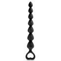 Chapelet plug anal noir 27cm