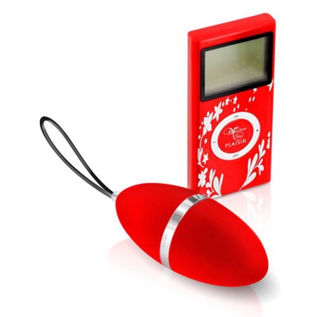 Oeuf vibrant rouge 10 vitesses télécommande écran LCD - CC5720000030