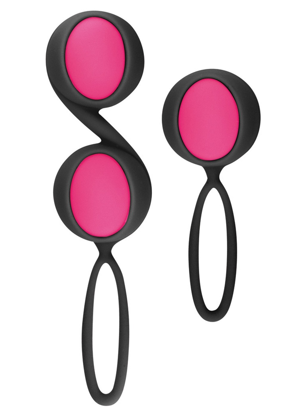 Set de boules de Geisha noires roses à billes amovibles