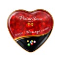 Mini bougie de massage bubble gum boîte coeur 35ml