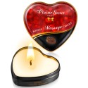 Mini bougie de massage au chocolat boîte coeur 35ml