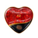 Mini bougie de massage au chocolat boîte coeur 35ml