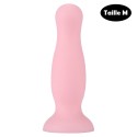 Plug anal ventouse rose pastel taille M