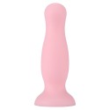 Plug anal ventouse rose pastel taille S