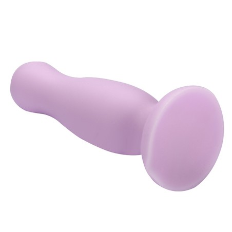 Plug anal ventouse violet pastel taille S