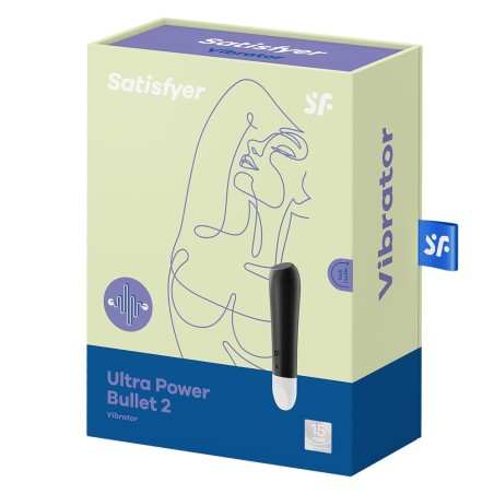 Satisfyer Vibromasseur noir USB Ultra Power Bullet 2 Satisfyer
