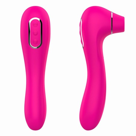 Vibromasseur 10 modes et stimulateur clitoridien rose 10 programmes USB