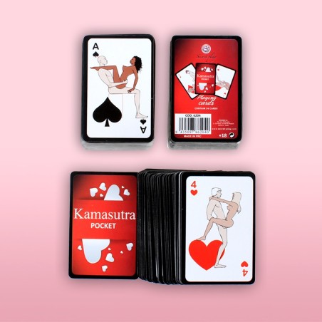 Mini jeu de 54 cartes Kamasutra