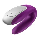 Satisfyer Sextoy de couple vibrant USB connecté Double Fun violet