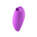 Vibromasseur clitoridien violet avec son œuf vibrant à distance
