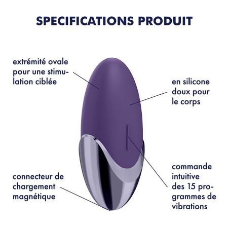 Satisfyer Stimulateur clitoridien USB Purple Pleasure Satisfyer