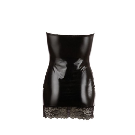 Petite robe aspect cuit Sexy noir avec dentelle - OR2715244BLK