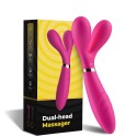 Vibromasseur Wand rose en forme de Y avec 3 moteurs