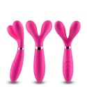 Vibromasseur Wand rose en forme de Y avec 3 moteurs