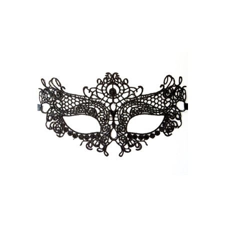 Masque souple en dentelle noire