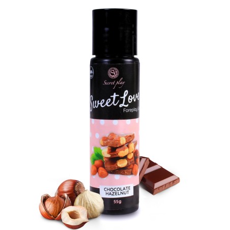 Gel lubrifiant chocolat noisette 100% comestible