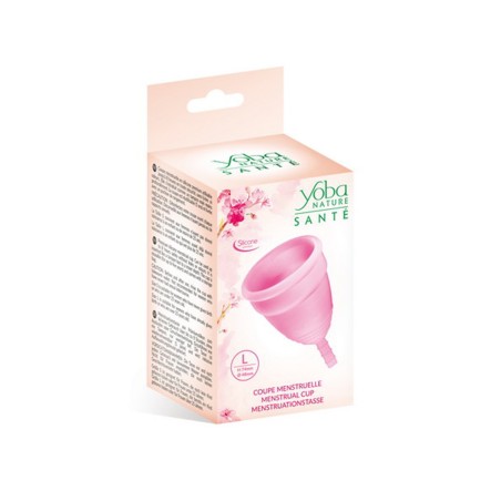 Coupe menstruelle rose taille L  Yoba Nature