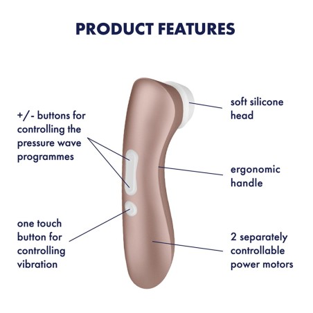 Satisfyer Stimulateur clitoridien Pro 2+ Satisfyer