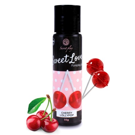 Gel lubrifiant cerise 100% comestible