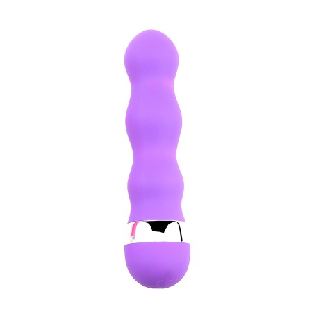 Mini Vibromasseur ondulé violet