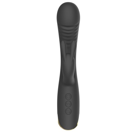 Vibromasseur triple stimulation très puissant noir USB