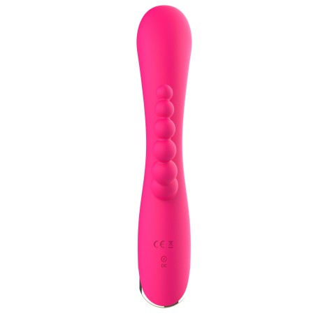 Vibromasseur triple stimulation très puissant rose USB