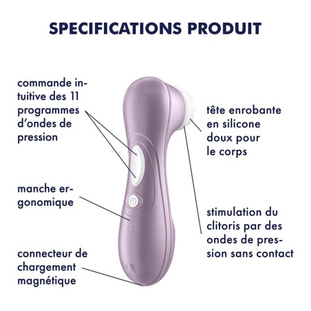 Stimulateur de clitoris violet Pro 2 Satisfyer