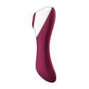 2 en 1 Vibromasseur et stimulateur de clitoris USB rouge Dual Crush