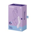 Vibromasseur et stimulateur de clitoris violet,  Curvy Trinity 2