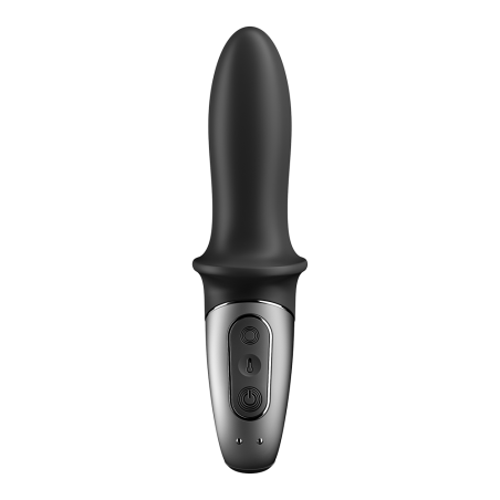 Vibromasseur noir USB, chauffant et connecté Hot Passion Satisfyer