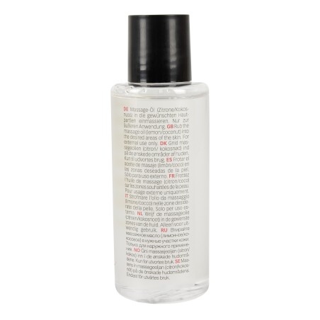 Huile de massage érotique Citron vert et Noix de coco - 100 ml