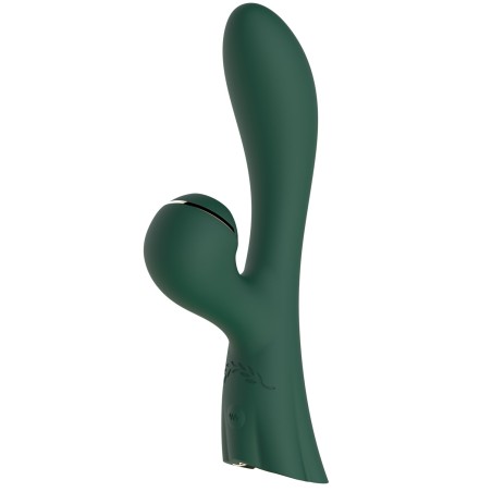 Vibromasseur double stimulation point G et clitoris vert FAIRY USB