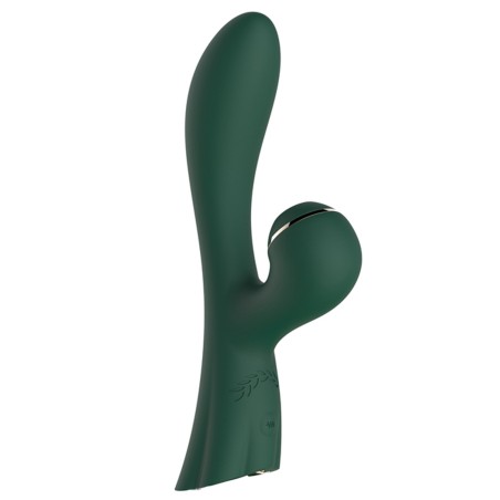 Vibromasseur double stimulation point G et clitoris vert FAIRY USB
