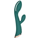 Vibromasseur vert avec stimulateur de clitoris LRIS USB
