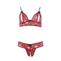 Ensemble 2 pièces en dentelle ouvert