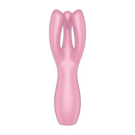 Satisfyer Vibromasseur point G avec stimulateur de clitoris USB rose Threesome 3 Satisfyer