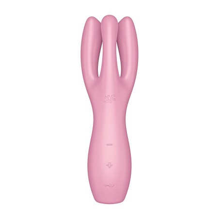Satisfyer Vibromasseur point G avec stimulateur de clitoris USB rose Threesome 3 Satisfyer