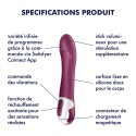 Satisfyer Vibromasseur chauffant connecté USB rouge Big Heat Satisfyer