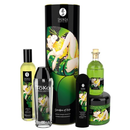 Coffret bio plaisir massage lubrifiant sels de mer