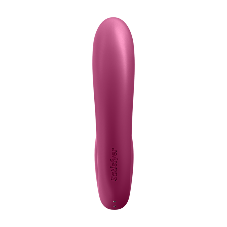 2 en 1 Vibromasseur point G avec stimulateur clitoris connecté USB rouge Sunray Satisfyer - CC597807