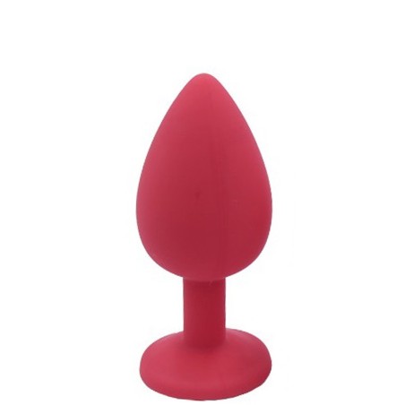 Plug anal rouge small avec bijou strass