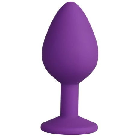 Plug anal violet large avec bijou  strass