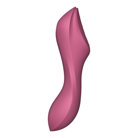Satisfyer 2 en 1 Stimulateur de clitoris et vibromasseur Curvy Trinity 3 rouge Satisfyer