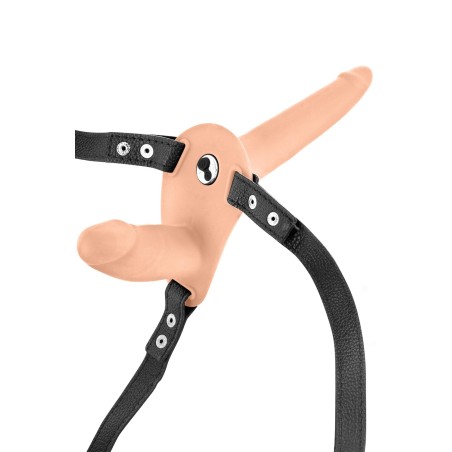 Double gode ceinture chair vibrant USB