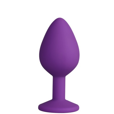 Plug anal violet small avec bijou strass