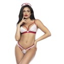 Costume d'infirmière sexy 4 pièces - MAL60002COS