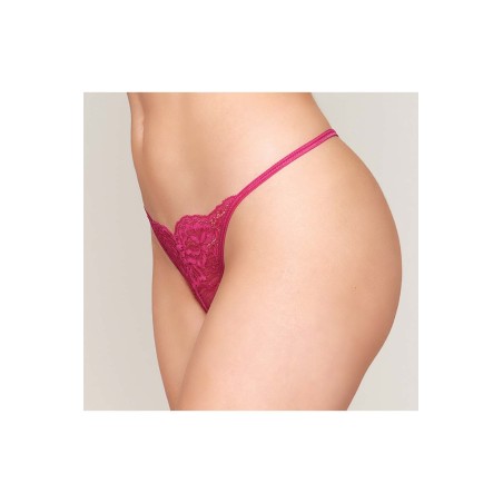 String ficelle rouge avec chaine strass - DG1497BEE